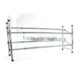 Multipurpose Flexible Floding Metal Wire Stainless Steel Iron Tubes With Plated Shoe Rack Shoe Shelf for Cabinet for Living Room thumbnail-3