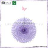 Wedding Favor Foldable Wall Hanging Tissue Paper Fan thumbnail-2