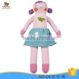 custom high quality knitted girl doll toy for kids                        
                                                Quality Choice