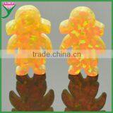 Wholesale Turkish 55 Colors 11x13mm Lab Created Jewelry Opal Hamsa With Drilled Hole thumbnail-4