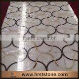 Rectangle Water Jet Marble Floor Medallion Pattern