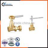 High quality lockable brass gate valve with hot sell