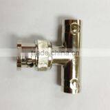 Y Type BNC Two Female to One Male Coxial Conenctor Adapter