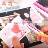 DIY Lace Scissors Cut Photo Card Pattern Lace Scissors Cut Stickers PN6396 thumbnail-4