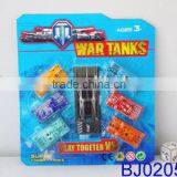 Cheap Small Plastic Toy Free Wheel Glider Pop up Army Tank Toy thumbnail-5