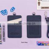 New Design Thin High Quality Leather Id Mini Sim License Cards Holder thumbnail-4