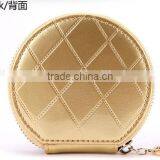 High Quality Wallet Round Shape Zipper Coin Purse Leather Wallet With Chain thumbnail-2