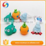 China wholesale rubber mini unique shaped baby bath toy set