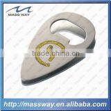 Custom Matte Nickel Oval Card Metal Bottle Opener