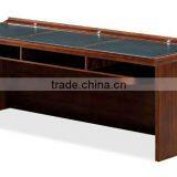 High End Leather Top Court Desk for 3 People FOH-Y05B thumbnail-1