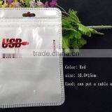 Mobile Phone Accessories Plastic Bags/white Printing USB Plastic Bags With Zipper/ thumbnail-4
