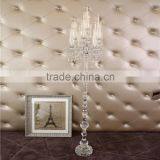 2016 Fashion Tall Crystal Glass Candelabra Wholesale for Wedding Party