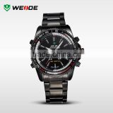 WEIDE 2015 New Fashion trendy Military quartz stainless steel back watch alibaba express