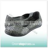 Lady's Slip-on Manufacturer Weave Flat Casual Shoes thumbnail-3