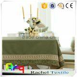 New Designed Christmas Style Linen Cotton Material Jacquard Tablecloth Fabric Light Green thumbnail-3