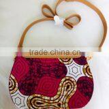 2016 Famous New Style Cross Bags for Girls Ankara African Prints and Fabric Bag PU Leather Handbag thumbnail-2