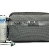 Elegant Small Plaid Toiletry Bag Travel Organizer Cosmetic Bag for Men Women thumbnail-4