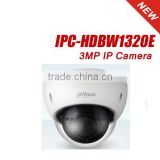 2016 New arriving 3MP Waterproof IP Dome camrea IP66, IK10 IPC-HDBW1320E New model replace IPC- HDBW4300E