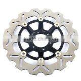 Street Bike Aluminum Alloy Motorcycle Wave Floating Brake Disc Rotor thumbnail-2