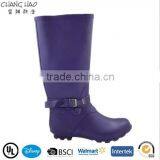 (CH-W001)High Quality Fashionable Ladies Rubber Plastic Boots for Rain Manufacturer