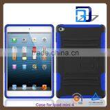 New Arrival Popular 2 in 1 Shockproof Hybrid Armor Case For IPad Mini 4 Tablet Case Lowest Price