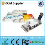 Small Card Usb Thumb Drive 4GB for Hot Sell Free Logo