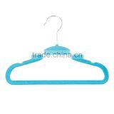 Blue Color Children Size Flocked Velvet Kids Hangers - Super Slim, No Slip, Non Wrinkle With U Notch Shoulder thumbnail-1