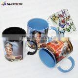 Wholesale White Blank Outside and Color Inside Ceramic Sublimation Mug thumbnail-3