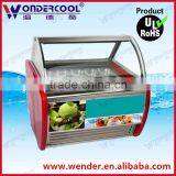 18GN pans commercial gelato low energy consumption ice cream display freezer