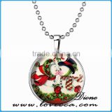 Kissing Snowman Glowing necklace,Glow in the Dark For MERRY CHRISTMAS
