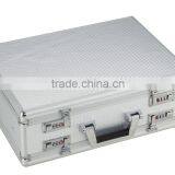 Foshan China Double Layer Silver Aluminum Briefcase Hard Suitcase XB-BF003 thumbnail-1