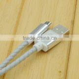 Wholesale Pngxe New Design Multi-color Leather Braided Usb Cable for IPhone thumbnail-5