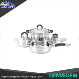 New design large capacity kitchen ware cookware stainless steel non-stick frying pan cooking ware