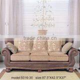 Genuine Leather Three Seat Sofa. Two Seat Sofa. Small Table. Comfortable and High Quality Leather Sofa Set B48174 thumbnail-1