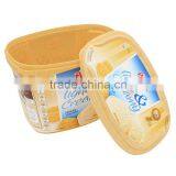 1.8L IML Plastic Ice Cream Cup Labels Have Lid and Tamper Proof thumbnail-3