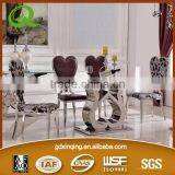 TH721 Low Price Dining Room Luxury Glass Table for Sale thumbnail-2