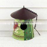 Metal Bird Feeder With Flower Pot thumbnail-1