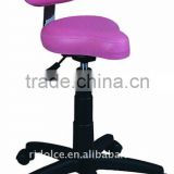 Potable movable Ottoman stool chair saddle chair with wheels used salon furniture F-E20B