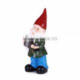 Hand Painted Christmas Garden Gnome Watering Yard Gnome thumbnail-2