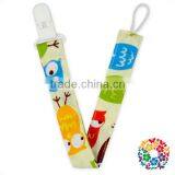 Elastic Loop Cotton Ribbon White Plastic Pacifier Clip thumbnail-2
