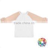 Unisex White Ruffle Raglan Customize Ruffle Raglan Shirt Hot Selling Long Sleeve T Shirts thumbnail-2