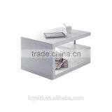 GLOSSY WHITE MODERN COFFEE TABLE REX SOFA SIDE TABLE thumbnail-2