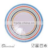 Embossed Stoneware Cheap Ceramic Dinner Plate