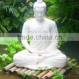 Garden Decor Stone Carving Marble Cute Buddha Statue