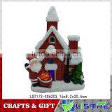 Christmas LED Ceramic Light House With Santa thumbnail-2