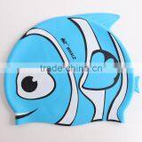 Custom Multi Printed Silicone Cartoon Swimming Cap for Kids thumbnail-5