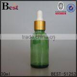 Wholesale Hot Selling 30ml Green Empty Glass Bottle Manufacturer Dubai Dropper Cosmetics Essential Oil High Quality Free Sample thumbnail-1
