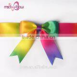 China Pre-made Satin Rainbow Gift Box Wrapping Ribbon Bow thumbnail-6