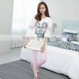 2017 Cotton Pajamas Summer Trousers of 7 Minutes of Sleeve Wear Suits thumbnail-3