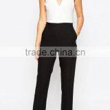 2015 China Factory OEM ODM Fashionable Customized Jumpsuit With Chic Wrap thumbnail-4